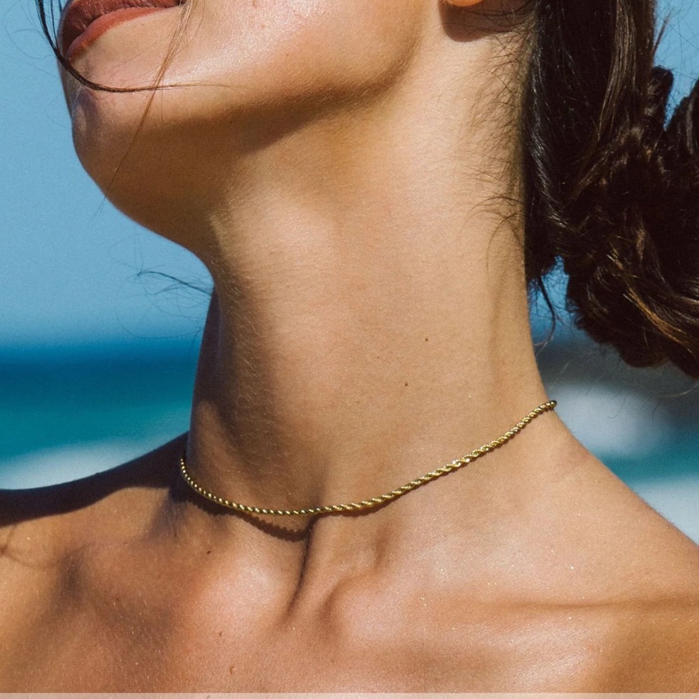 Atolea Calvi Rope Chain Choker Necklace - Picture 2 of 5